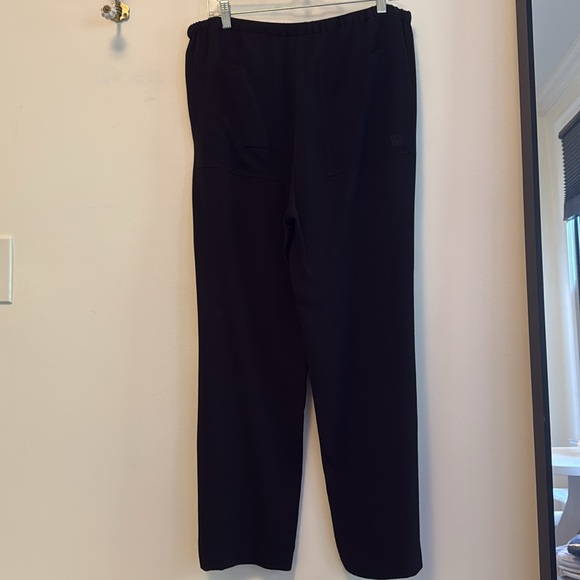 {Toteme} Woven Stripe Drawstring Trousers - Picture 7 of 9